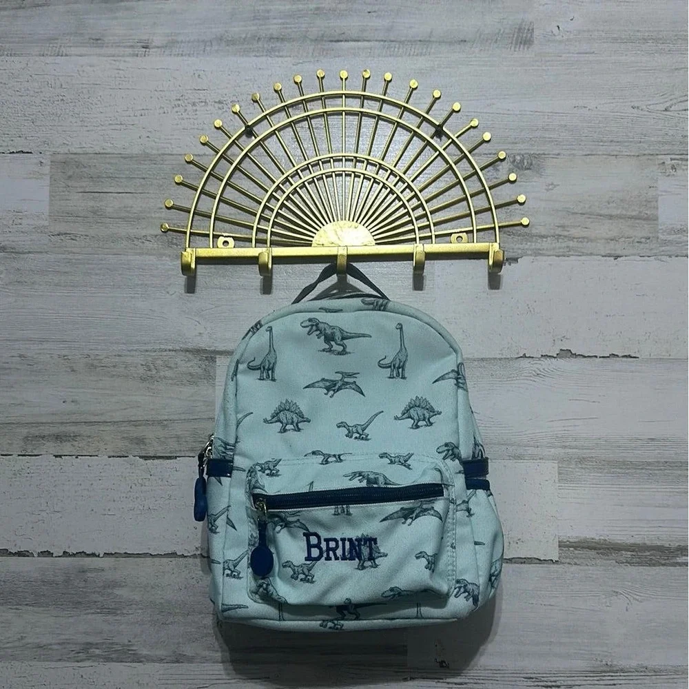 Sweet‎ Honey Dinosaur Mini Backpack Boys Mint Green Brint Personalized